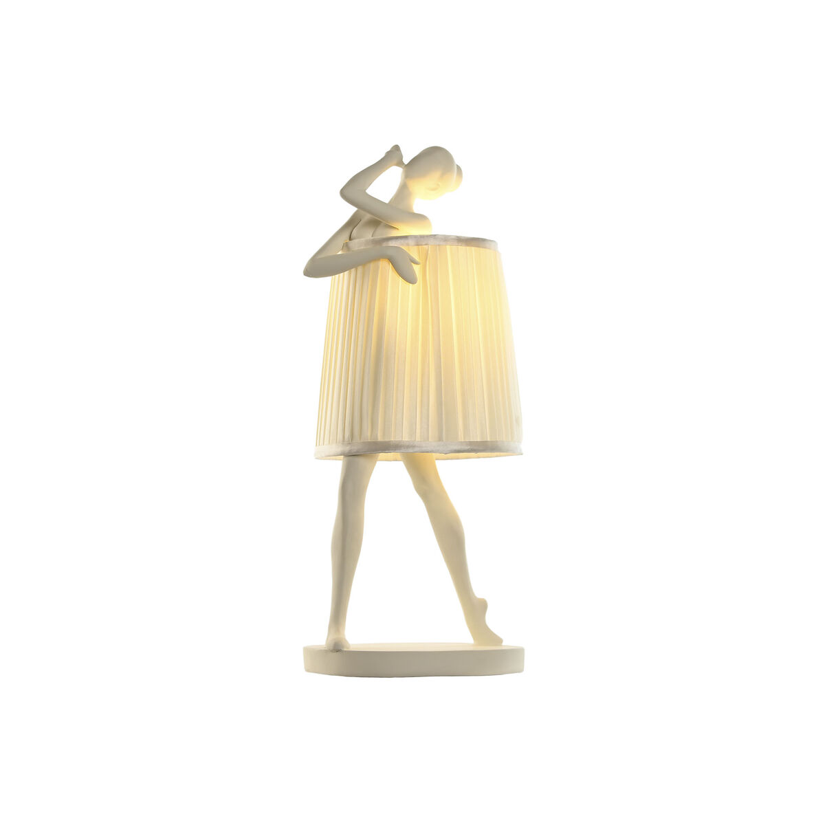 Bordslampa Home ESPRIT Vit Harts 40 W 220 V 29 x 25 x 62,5 cm - 2