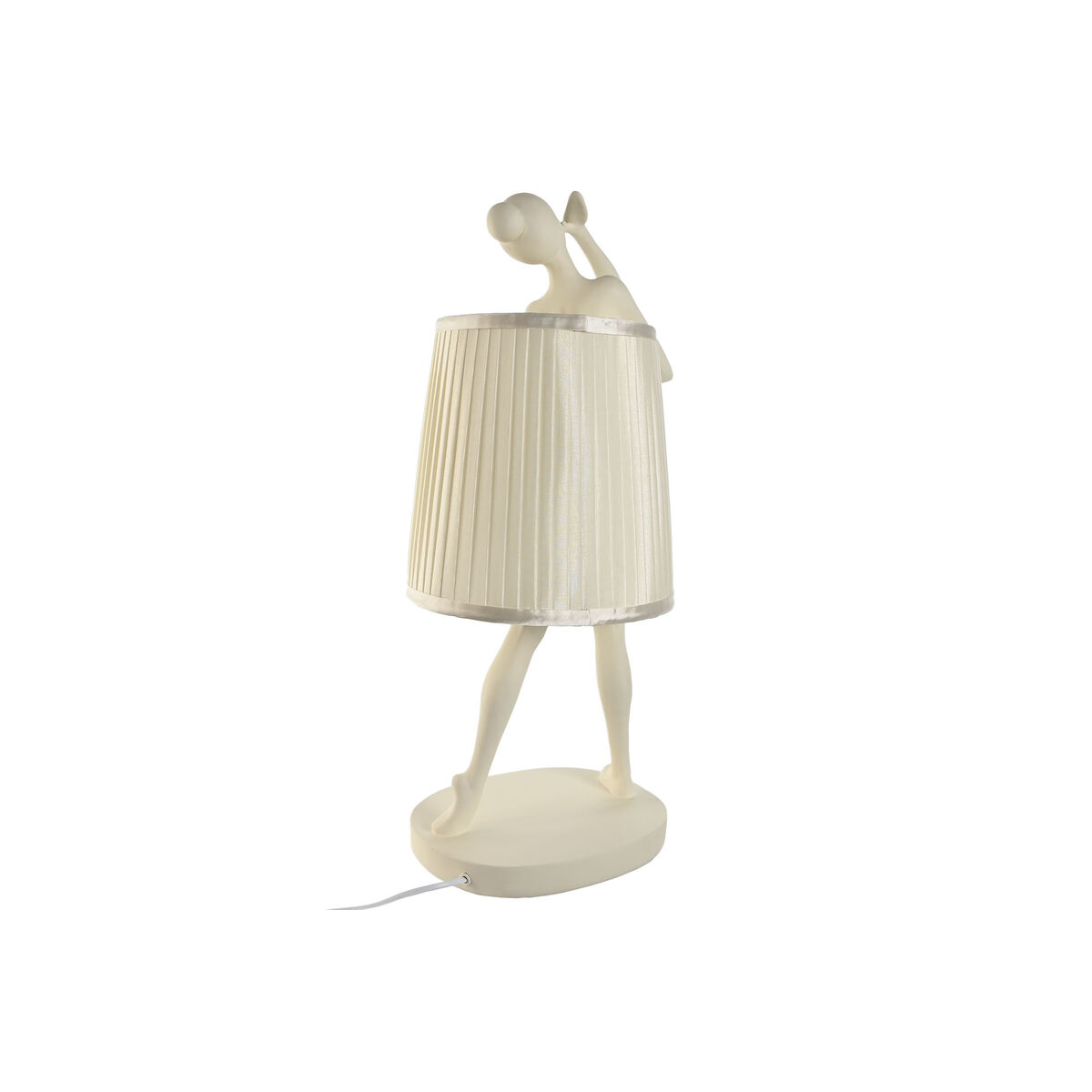 Bordslampa Home ESPRIT Vit Harts 40 W 220 V 29 x 25 x 62,5 cm - 3