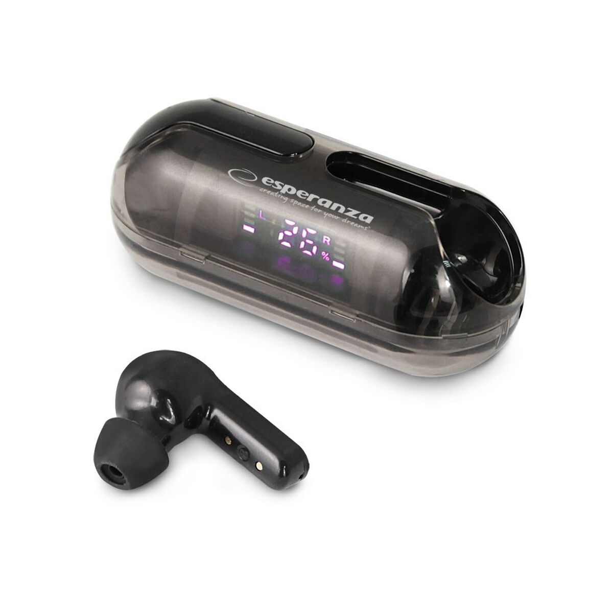 Ear Bluetooth hörlurar Esperanza EH239K Svart