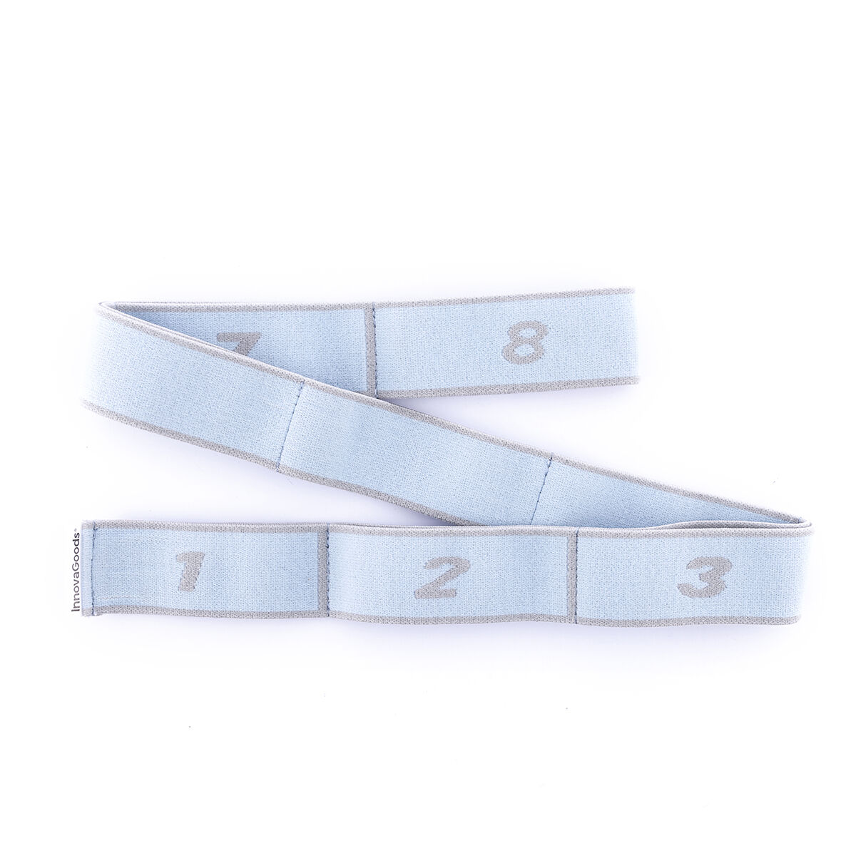 Elastiskt Fitnessband för Stretching med träningsguide Stort InnovaGoods - 16