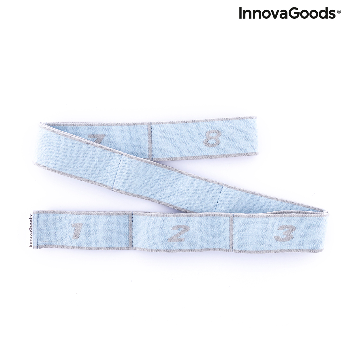 Elastiskt Fitnessband för Stretching med träningsguide Stort InnovaGoods - 4