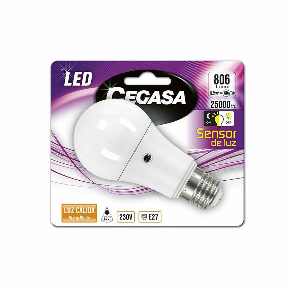 LED-lampa Cegasa 2700 K 8,5 W - 3