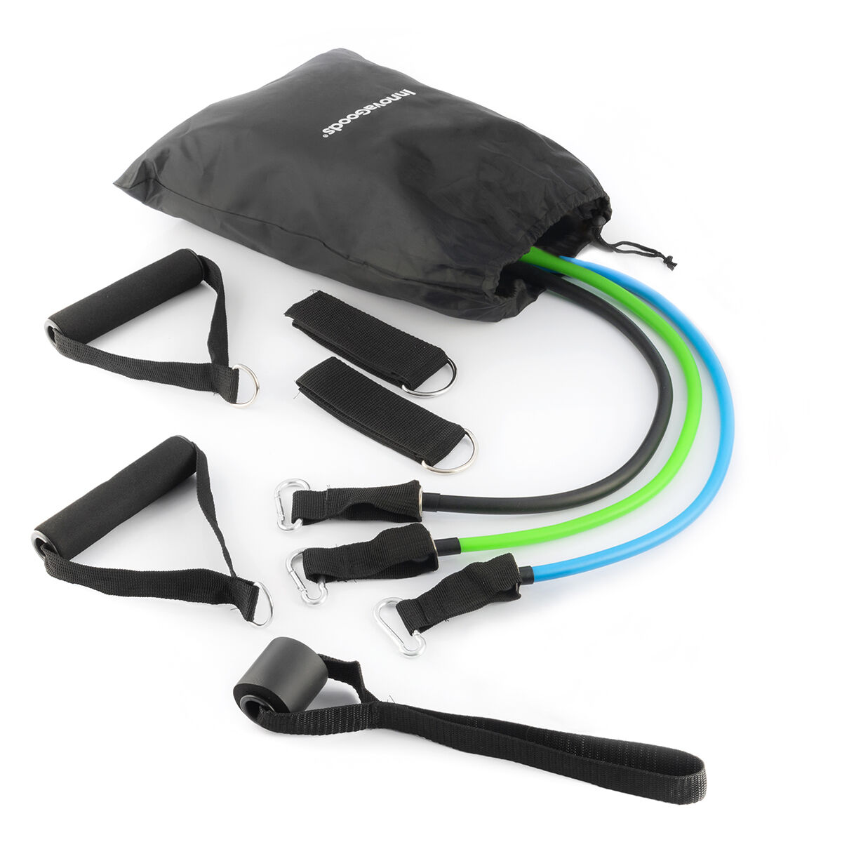 Set med motståndsband, tillbehör och träningsguide Tribainer InnovaGoods 3 antal - 17