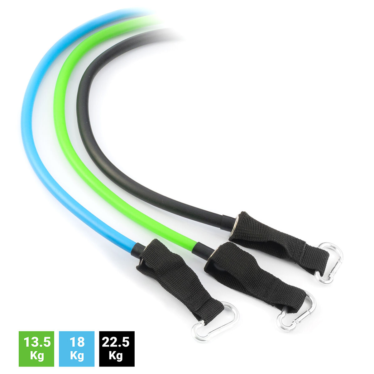 Set med motståndsband, tillbehör och träningsguide Tribainer InnovaGoods 3 antal - 15