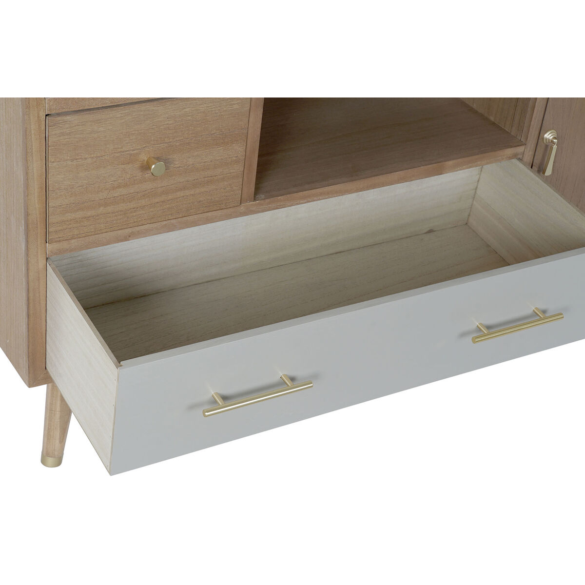 Skänk DKD Home Decor Metall Paulowniaträ (120 x 40 x 78.5 cm) - 20