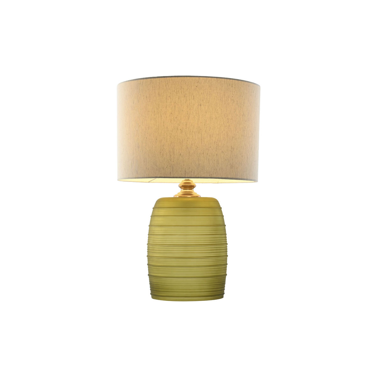 Bordslampa Home ESPRIT Grön Beige Gyllene Glas 50 W 220 V 38 x 38 x 57 cm - 2