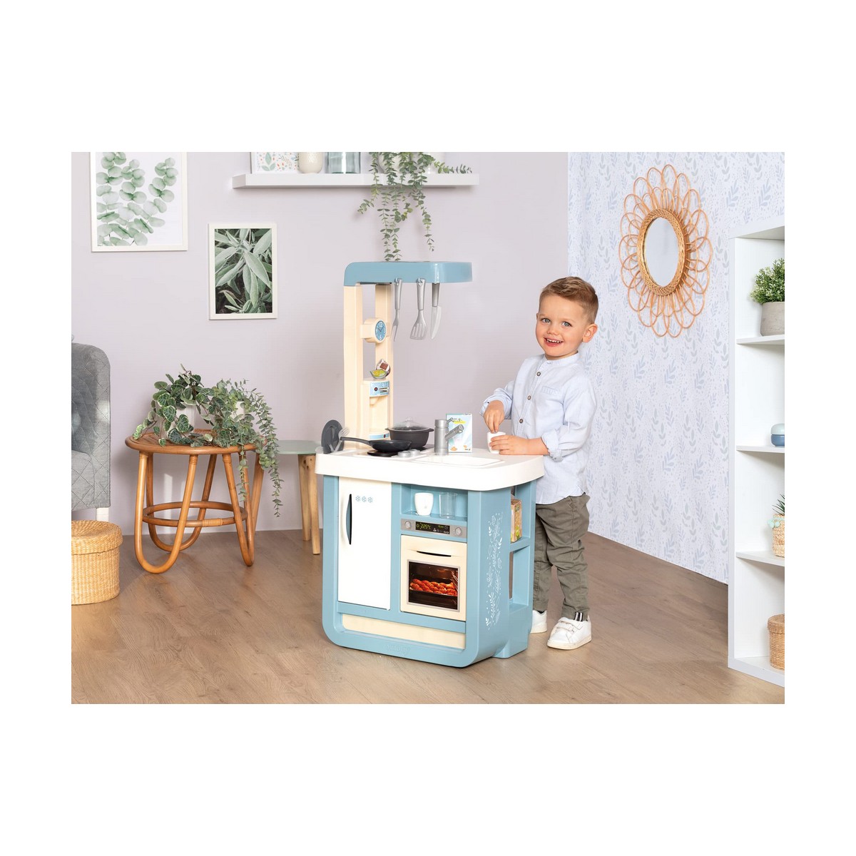 Leksakskök Simba Bon Appetit 52 x 32,5 x 95,7 cm Beige Blå - 4