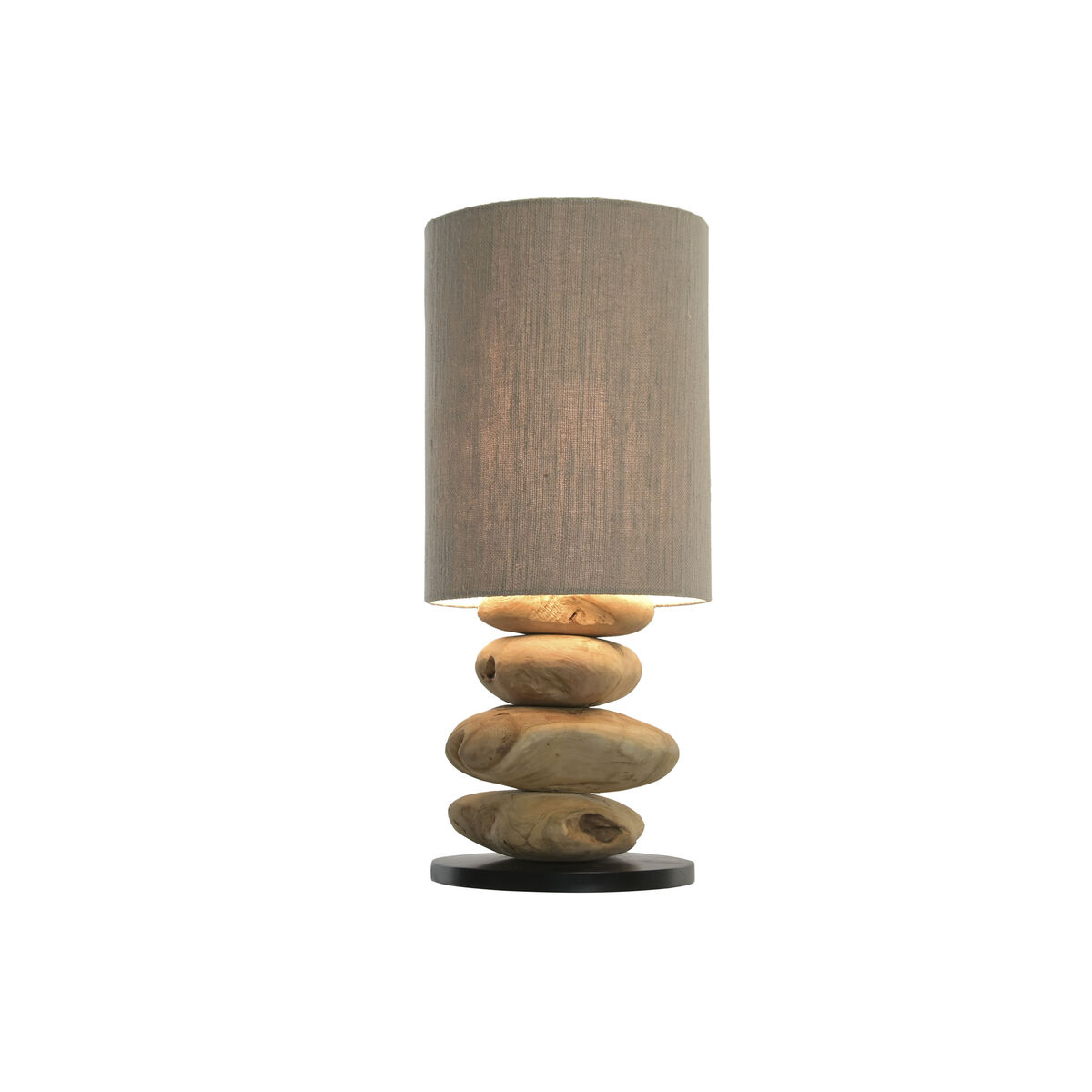 Bordslampa Home ESPRIT Svart Beige Naturell 50 W 220 V