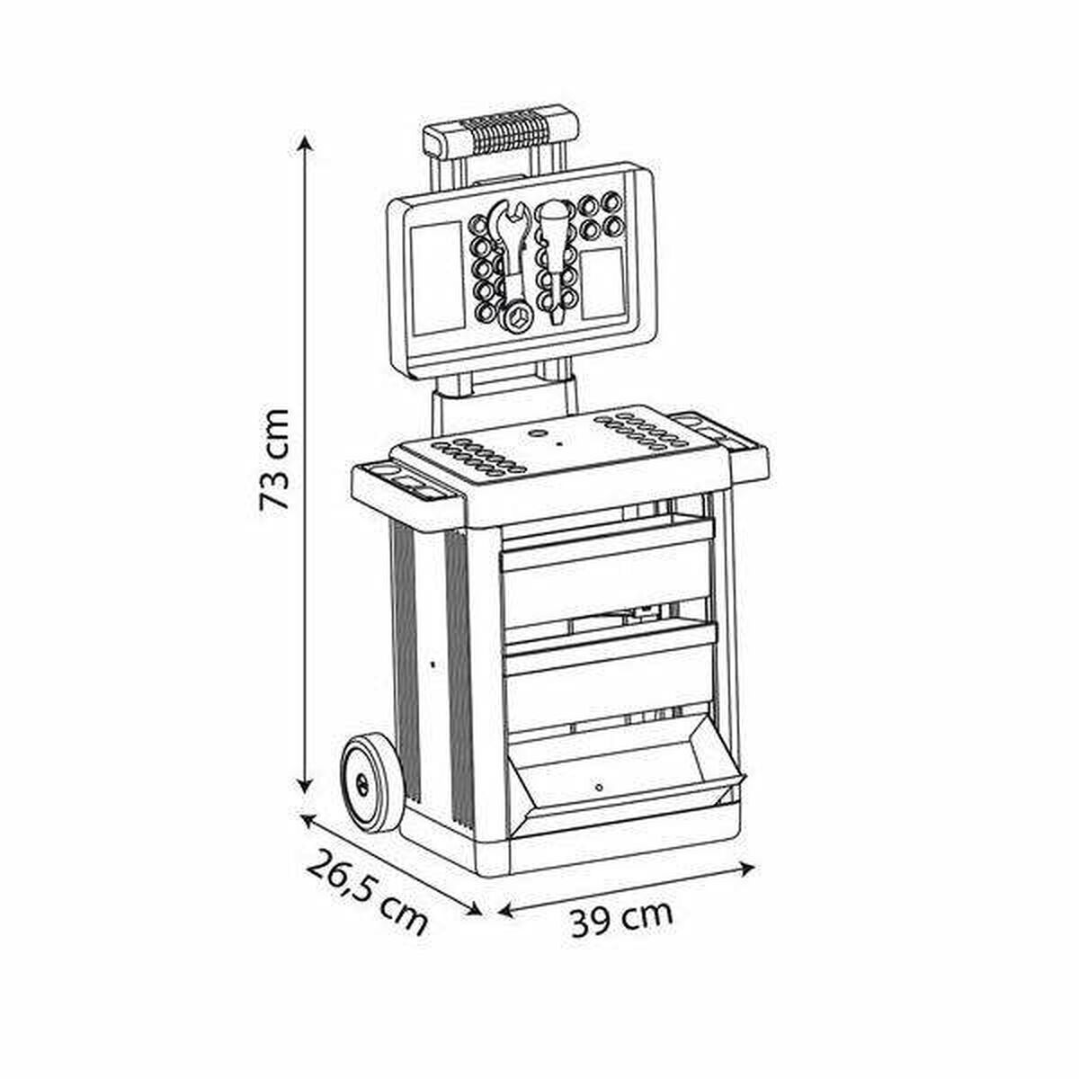 Verktygssats för barn Smoby Trolley / Tralle 73 x 39 x 26,5 cm - 3