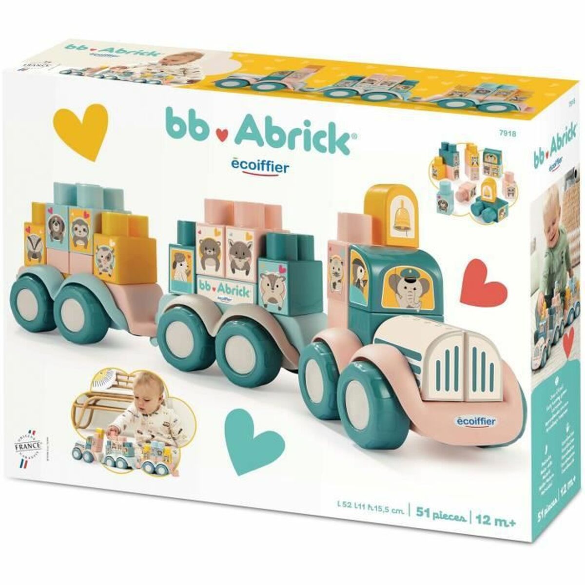 Playset Ecoiffier Train A Construre - 2