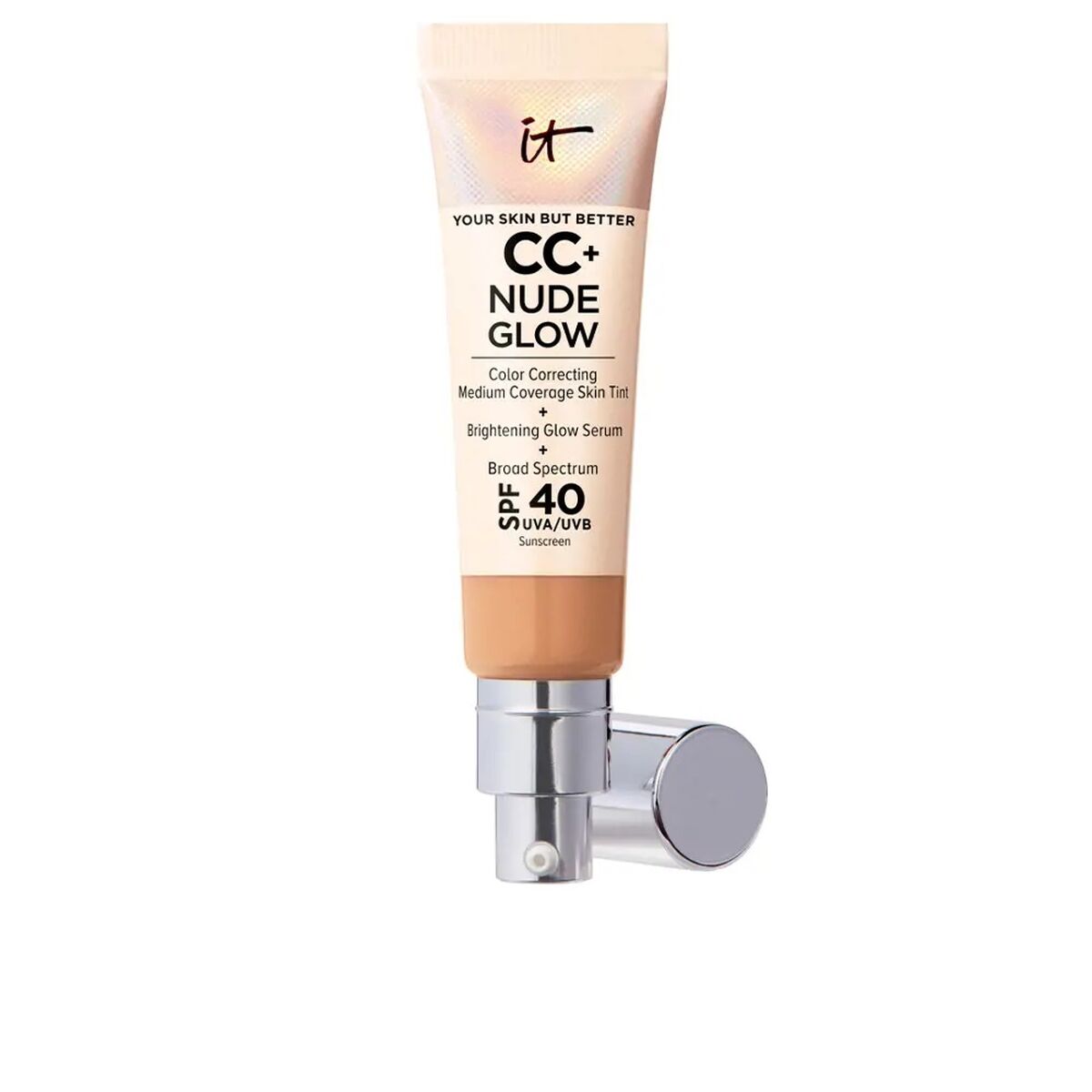 Foundationkräm It Cosmetics CC+ Nude Glow neutral tan Spf 40 32 ml