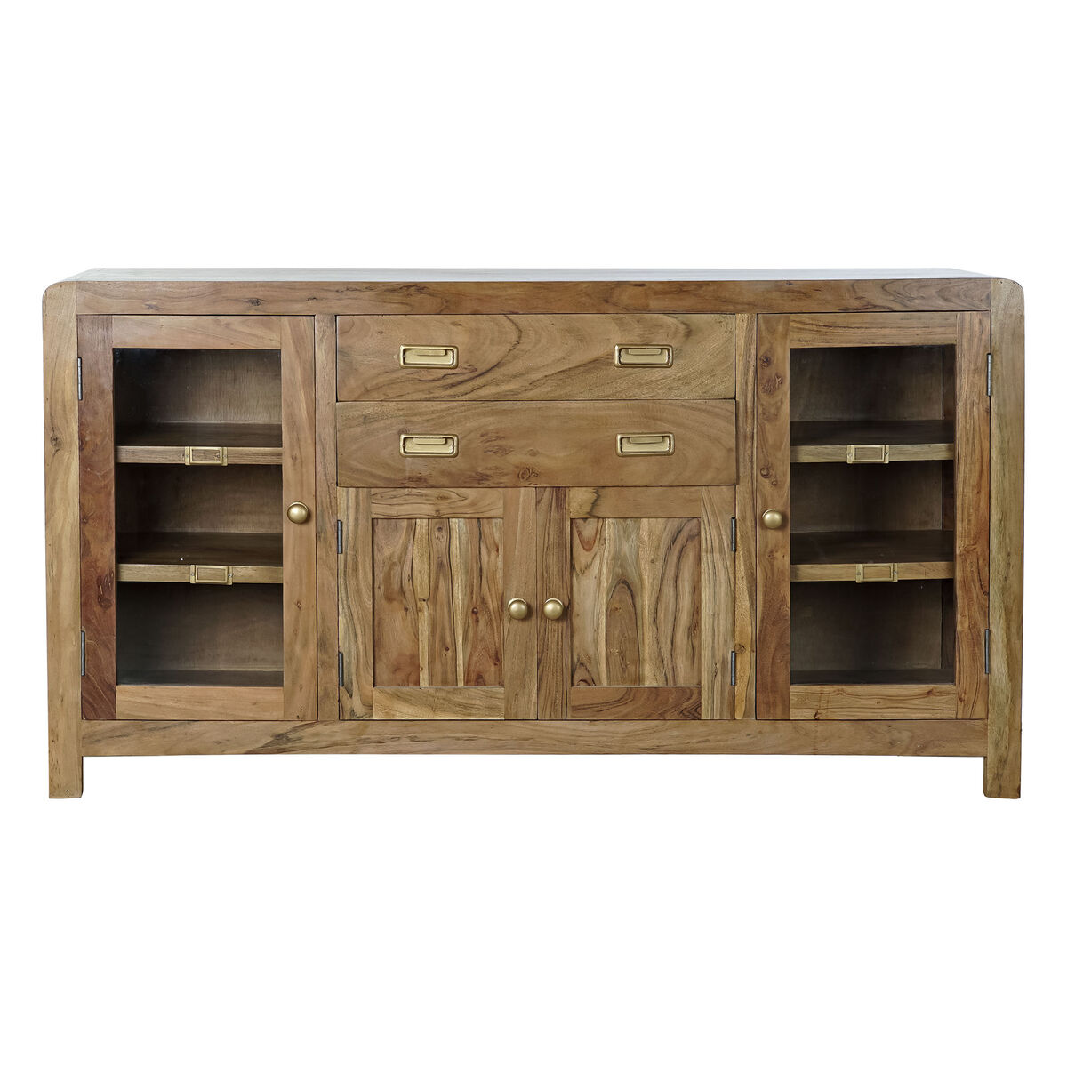 Skänk DKD Home Decor   Gyllene Naturell Akaciaträ 150 x 40 x 81 cm - 12