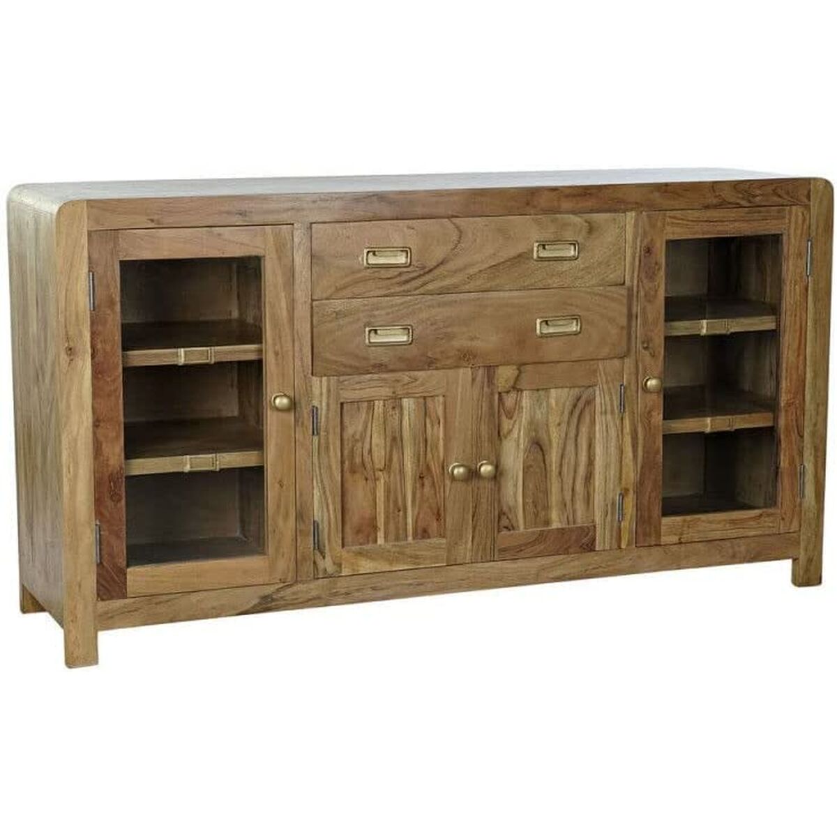 Skänk DKD Home Decor   Gyllene Naturell Akaciaträ 150 x 40 x 81 cm - 11
