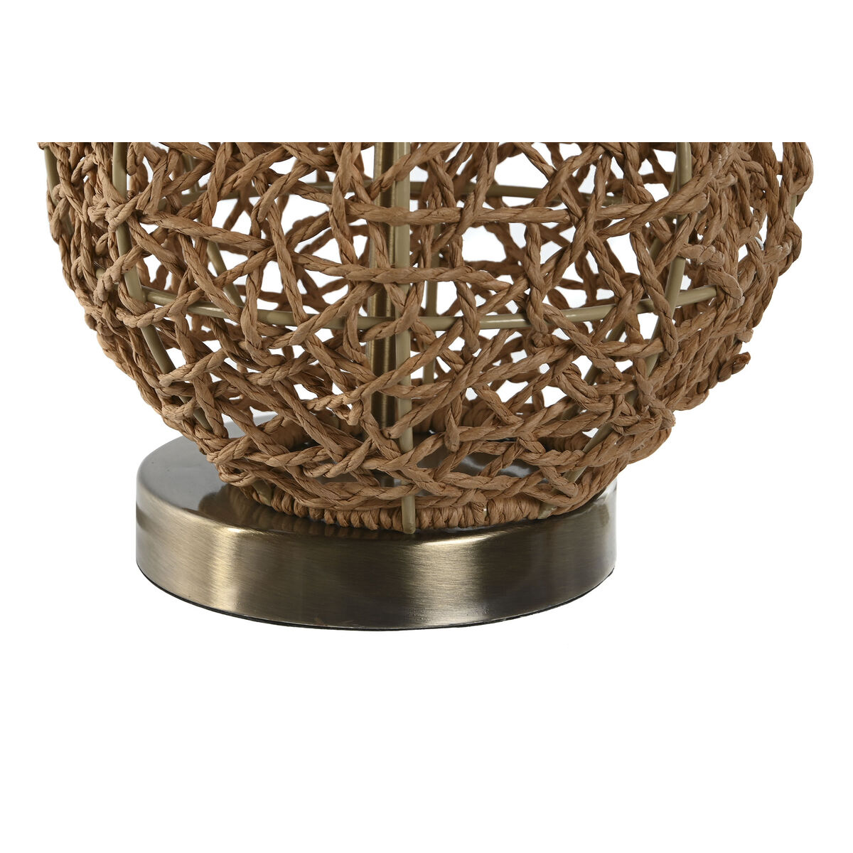 Bordslampa Home ESPRIT Brun Beige Gyllene Naturell 50 W 220 V 33 x 33 x 60 cm - 4