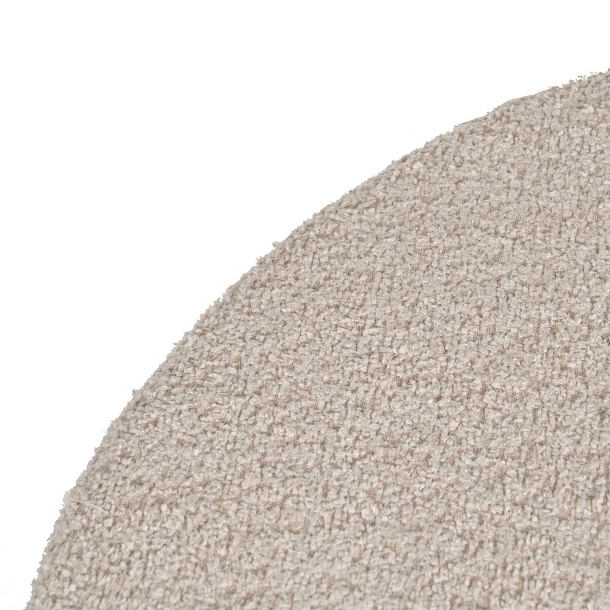 Puff Svart Beige Metall furuträ Trä MDF 80 x 80 x 41 cm - 3