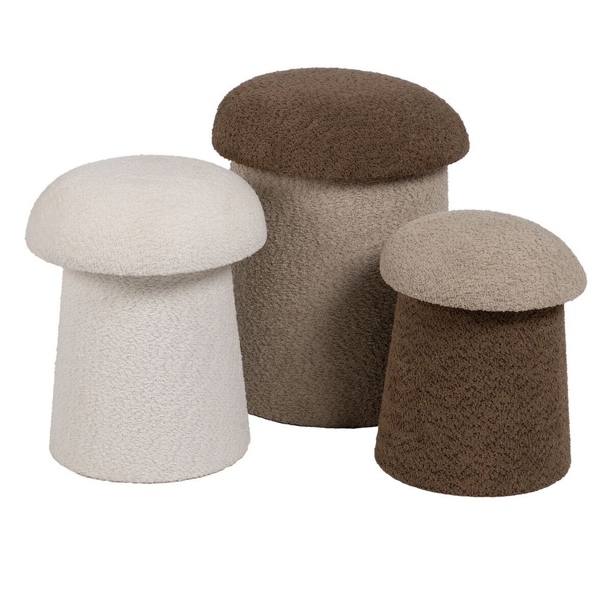 Puff Vit Trä MDF 35 x 35 x 42 cm - 3