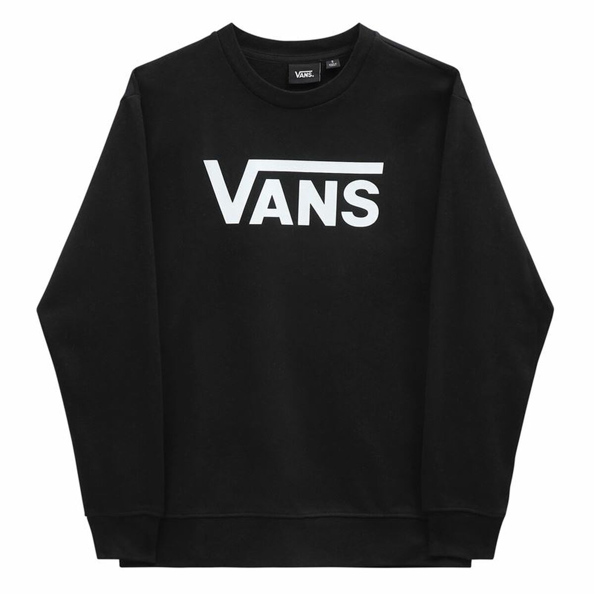 Tröja utan huva Dam Vans Drop V Logo BFF Crew Svart - 5