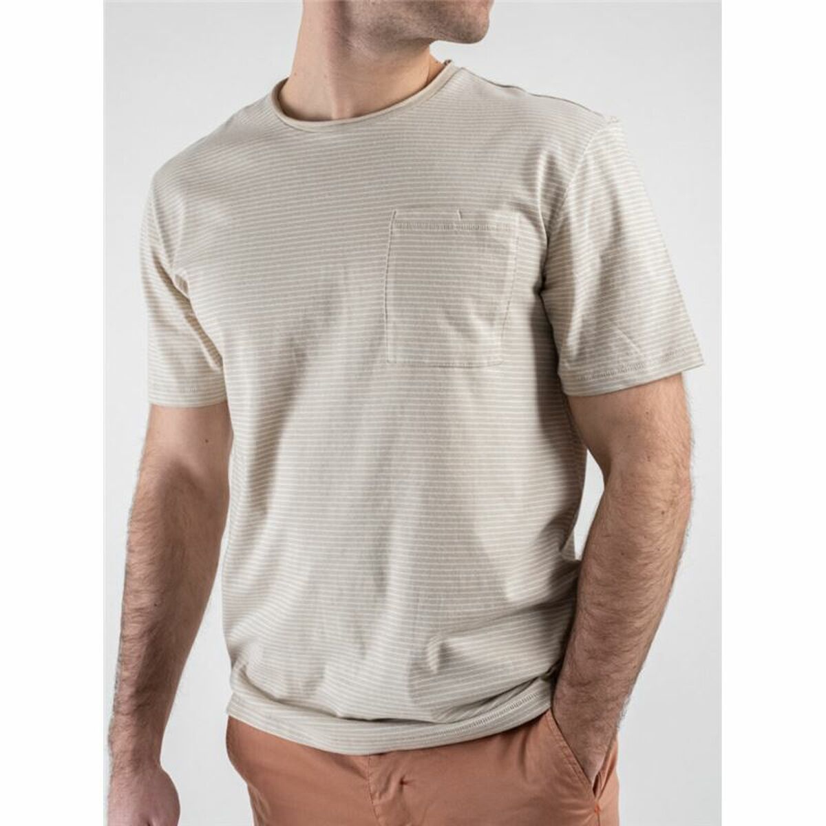 T-shirt med kortärm Herr Only & Sons Onsbale Reg Ss Beige - 2