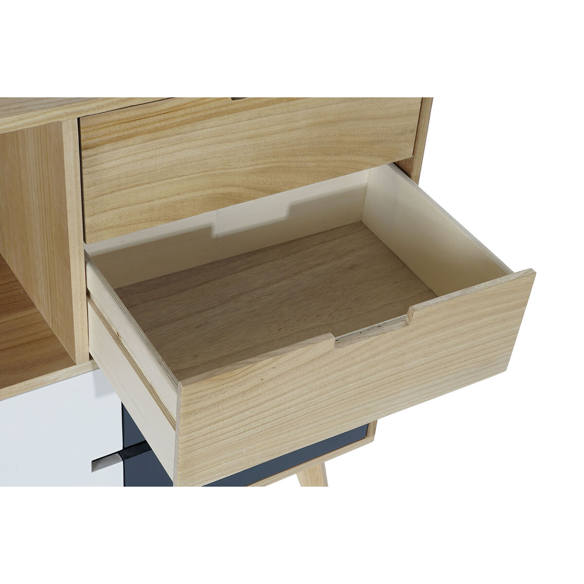 Skänk DKD Home Decor Glas Paulowniaträ Trä MDF (120 x 35 x 80 cm) - 15