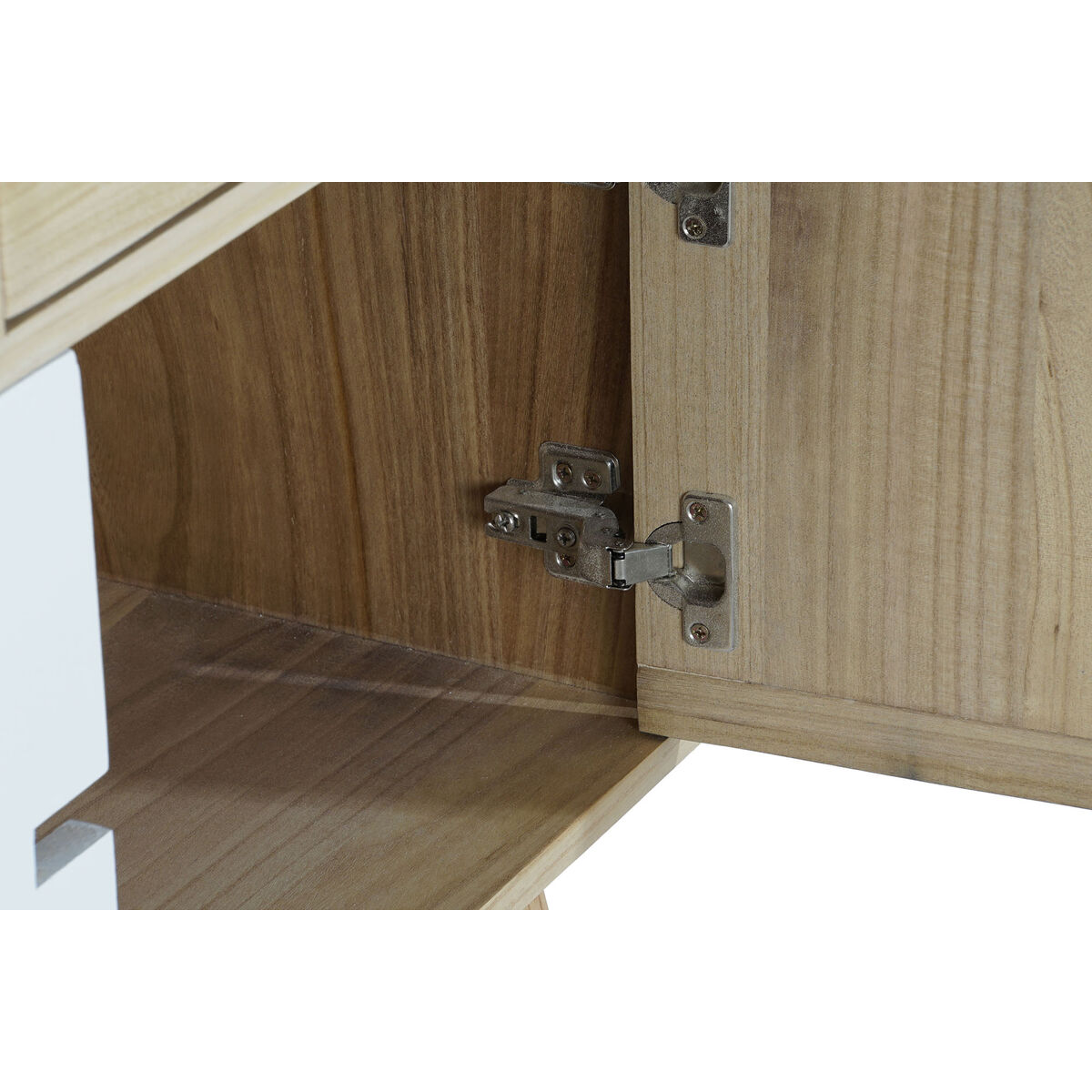 Skänk DKD Home Decor Glas Paulowniaträ Trä MDF (120 x 35 x 80 cm) - 5