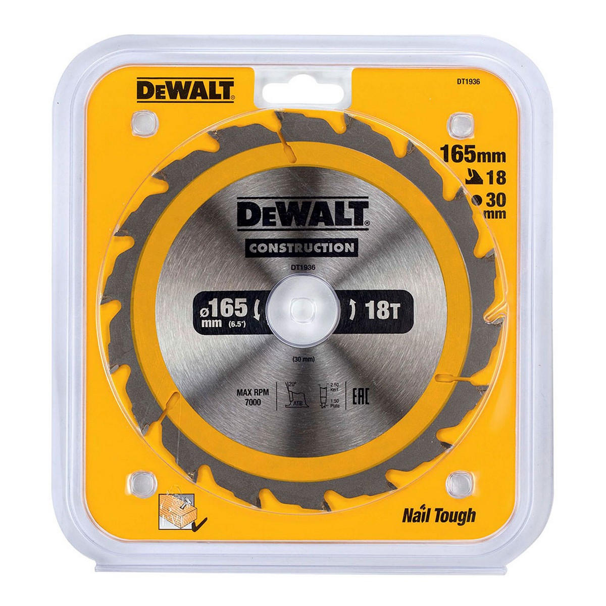 Skärskiva Dewalt dt1936-qz 165 x 30 mm - 4