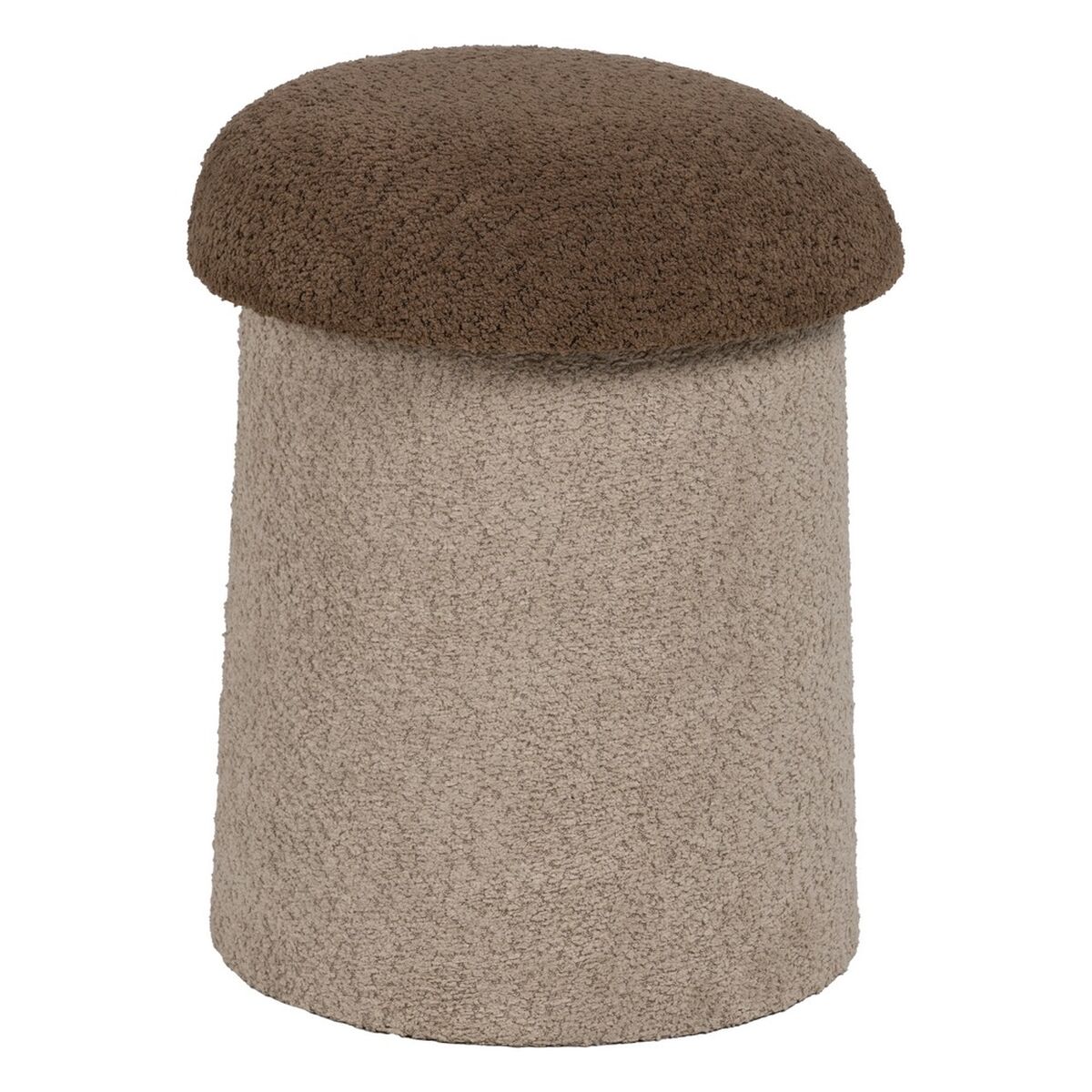 Puff Brun Beige Trä MDF 40 x 40 x 48 cm (2 antal) - 4