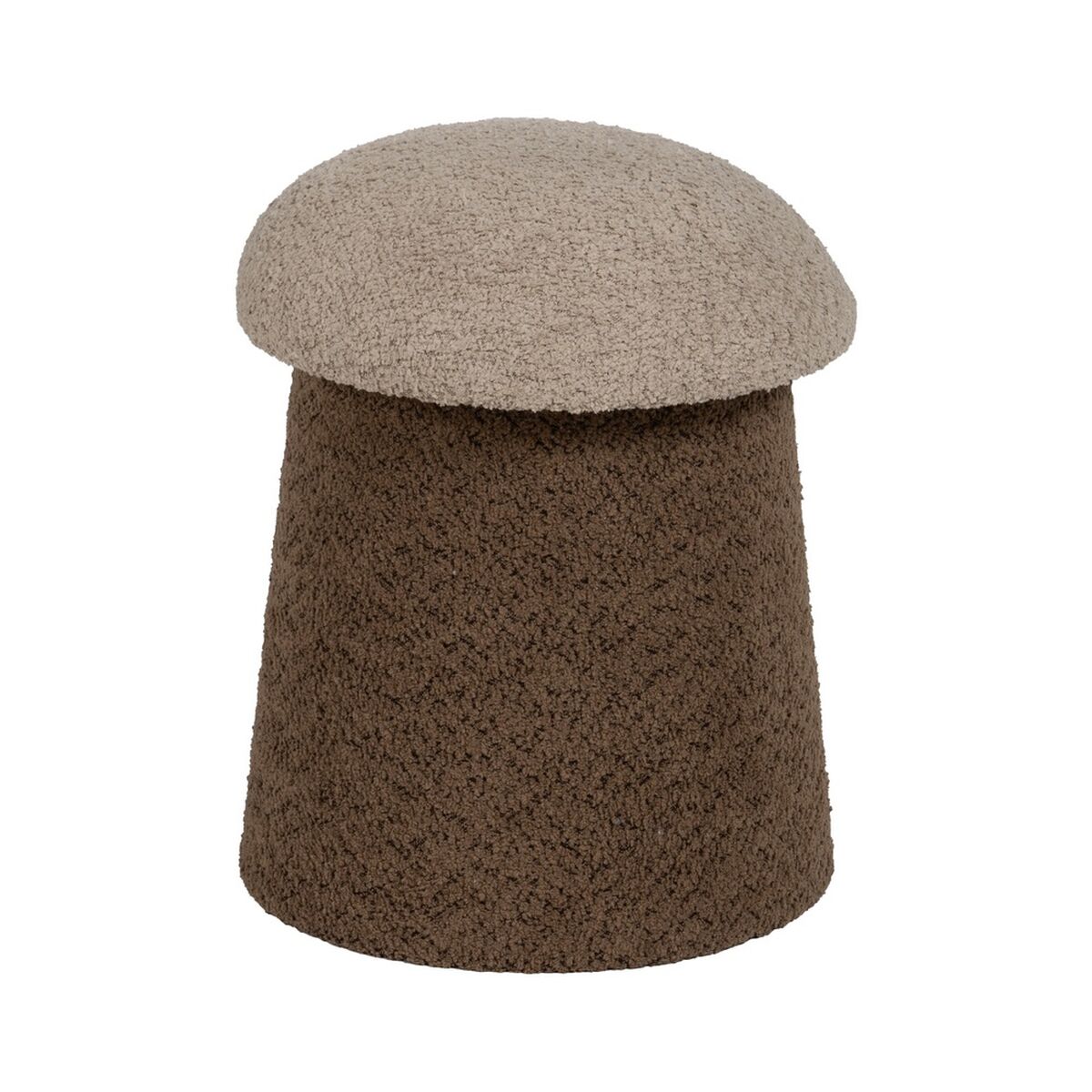 Puff Brun Beige Trä MDF 40 x 40 x 48 cm (2 antal) - 5