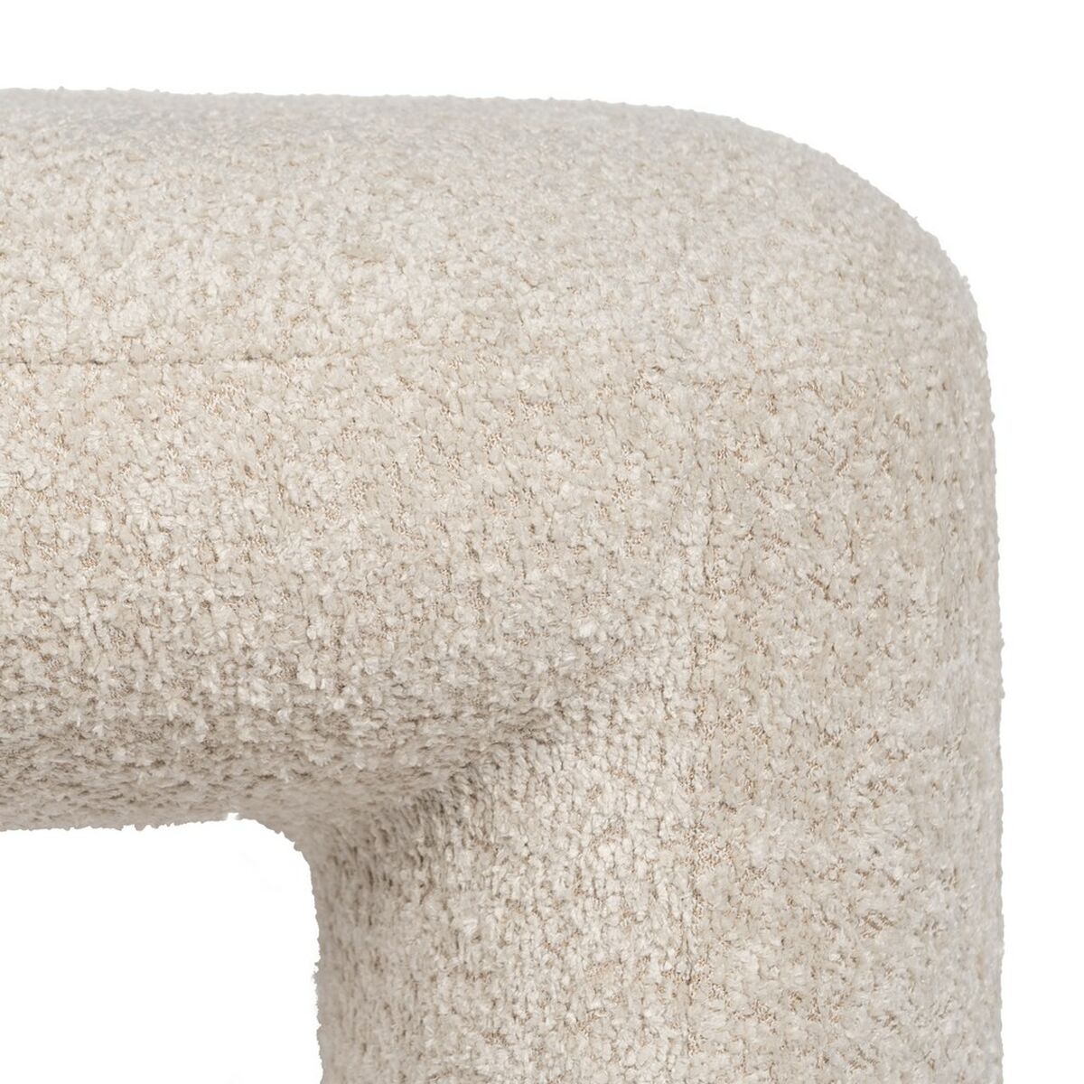 Sittpall Beige Polyester furuträ 110 x 45 x 40 cm - 5
