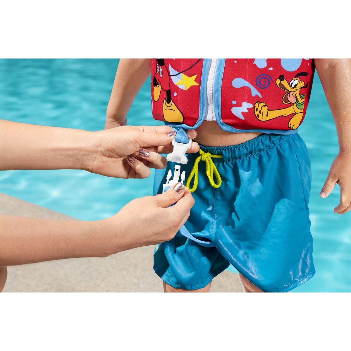 Bestway Flytväst Disney Mickey Mouse UPF 50+ 51 cm +1 till 3 År Pool och Strand 09101 - 7