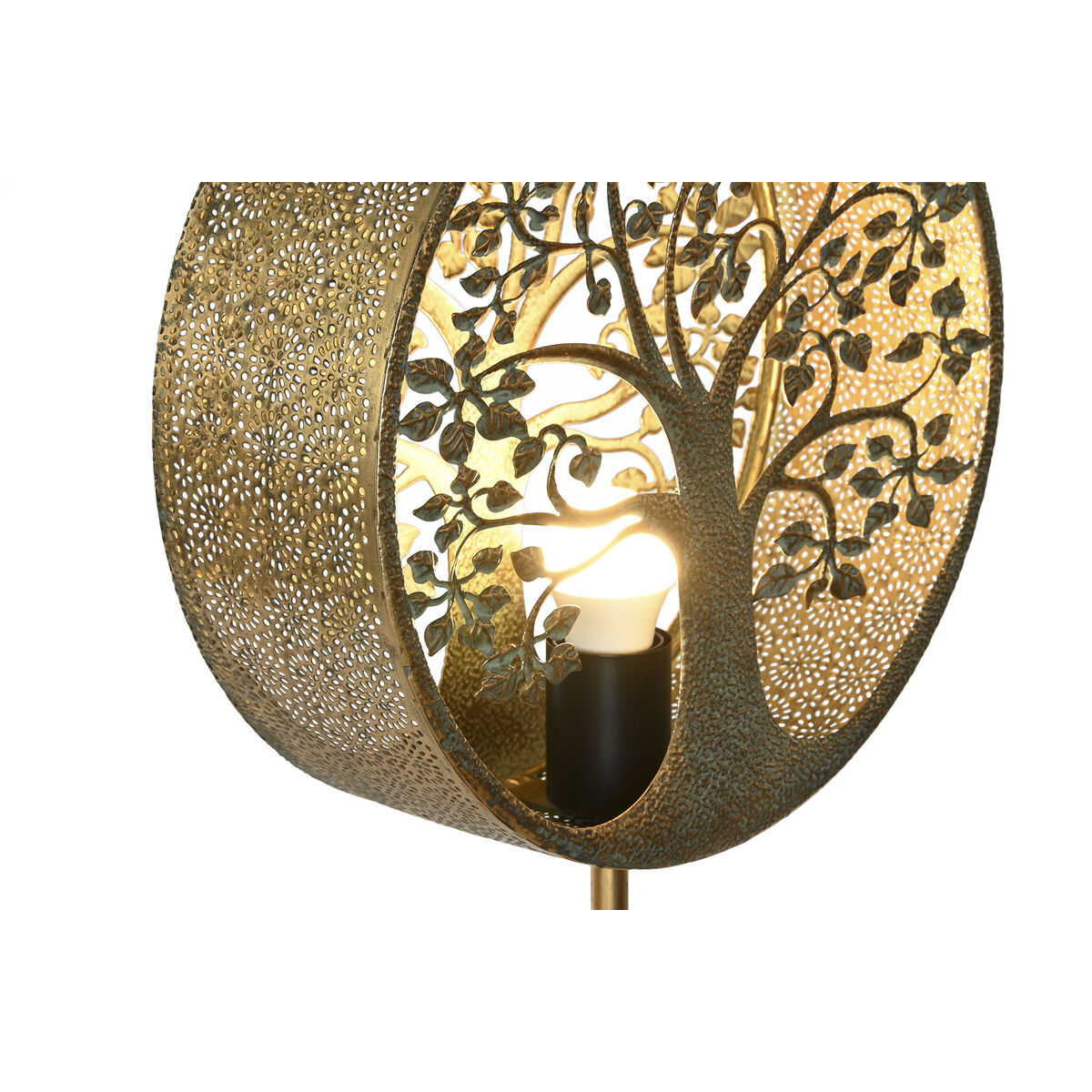 Golvlampa Home ESPRIT Gyllene Metall 50 W 220 V 30 x 18,5 x 123 cm - 6