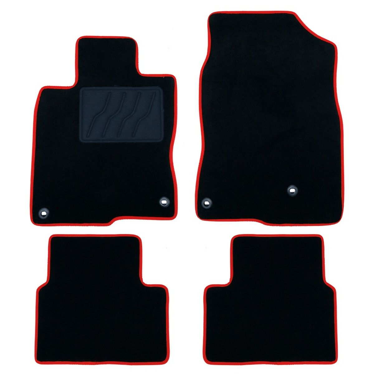 Set med bilgolvmattor OCC Motorsport OCCHN0010RD 5 Delar - 2