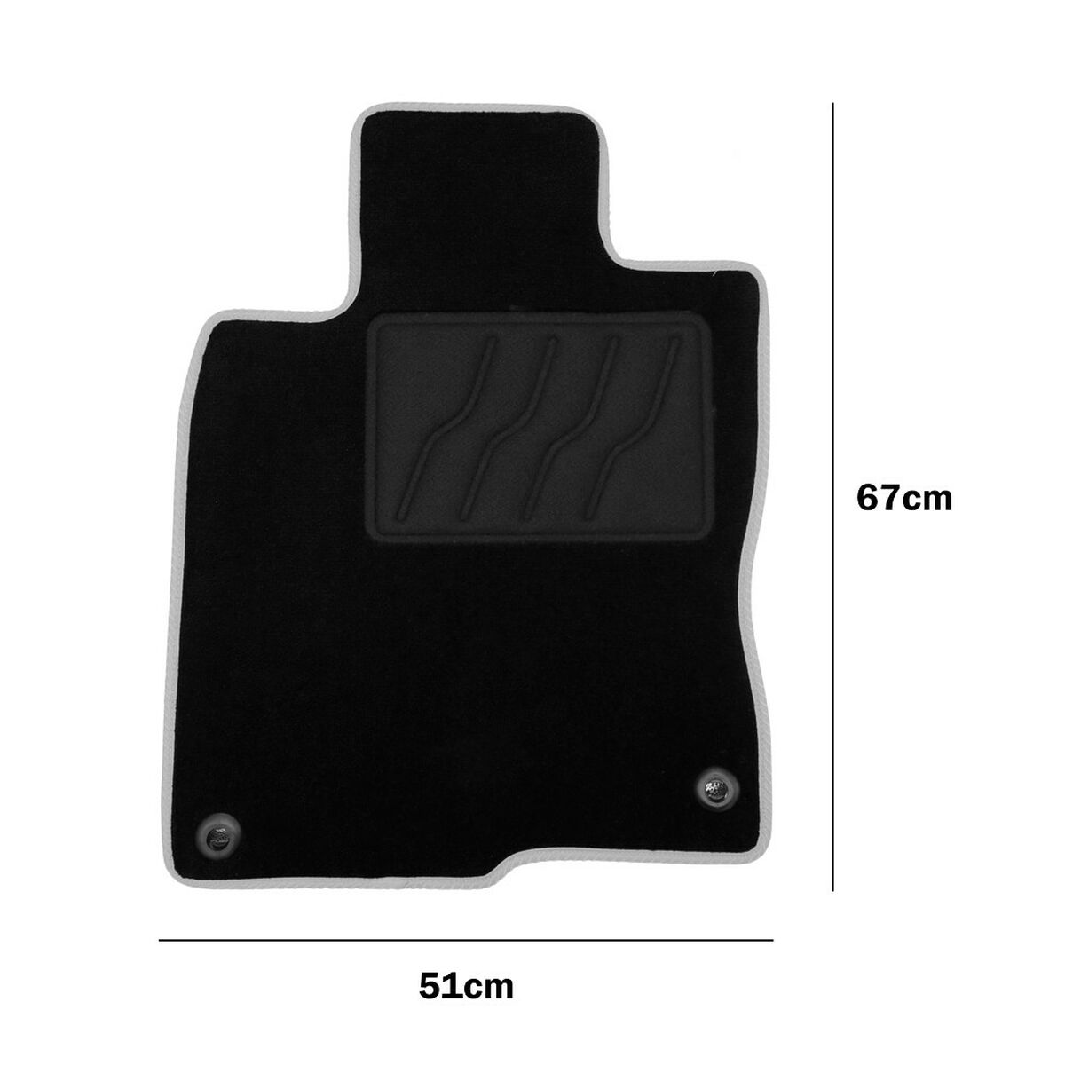 Set med bilgolvmattor OCC Motorsport OCCHN0010RD 5 Delar - 6