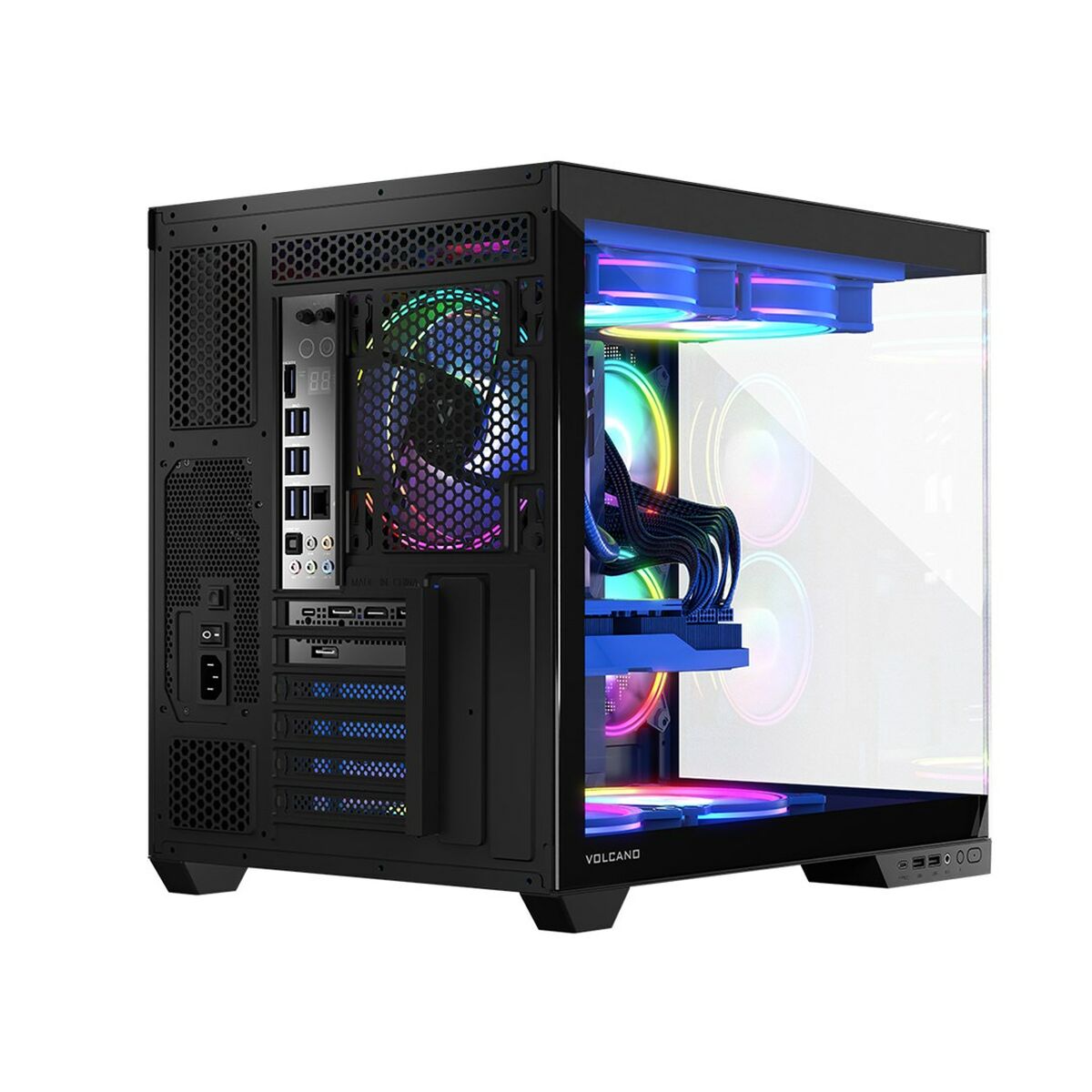 ATX Semitorn Modecom Volcano Panorama APEX ARGB Grå - 3