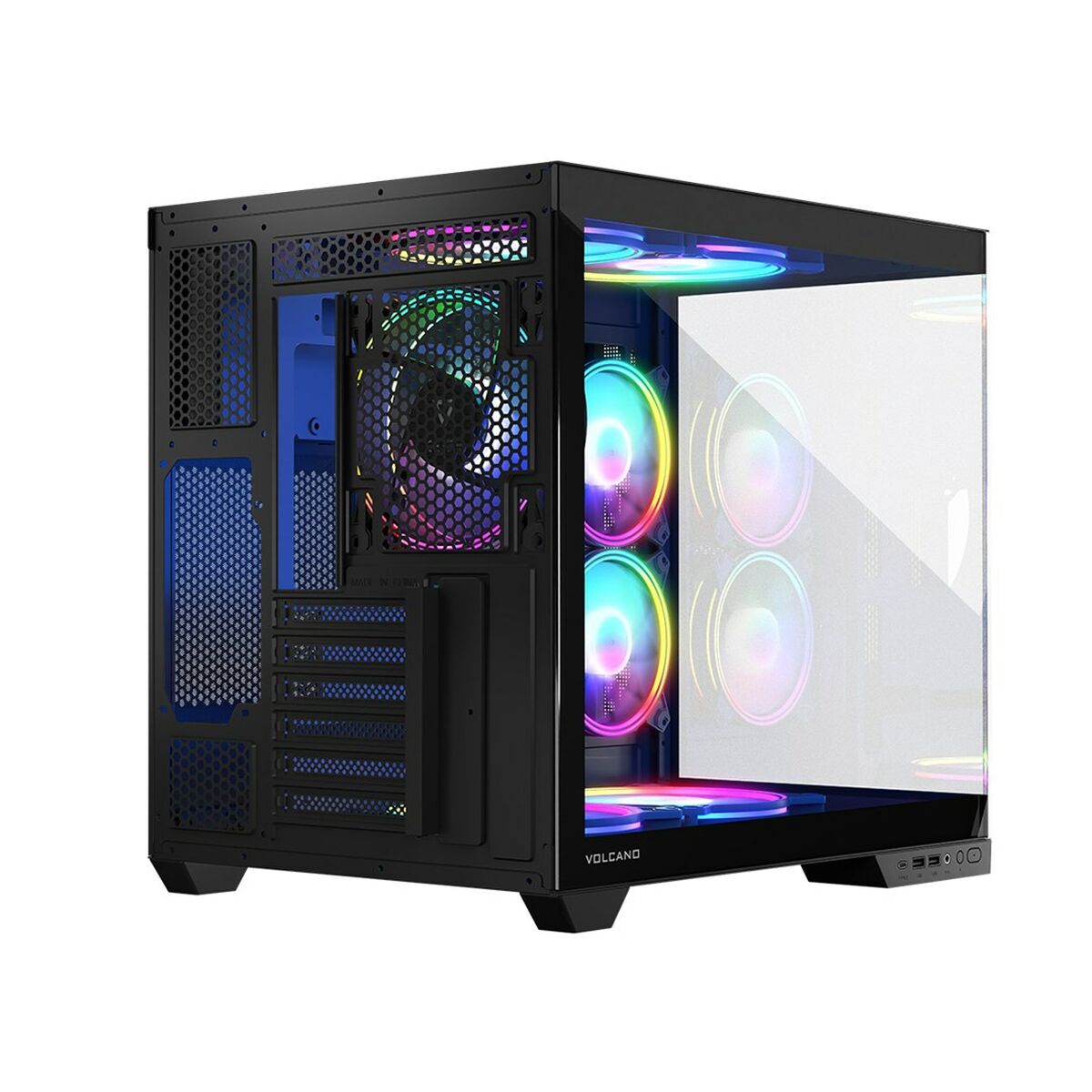 ATX Semitorn Modecom Volcano Panorama APEX ARGB Grå - 4