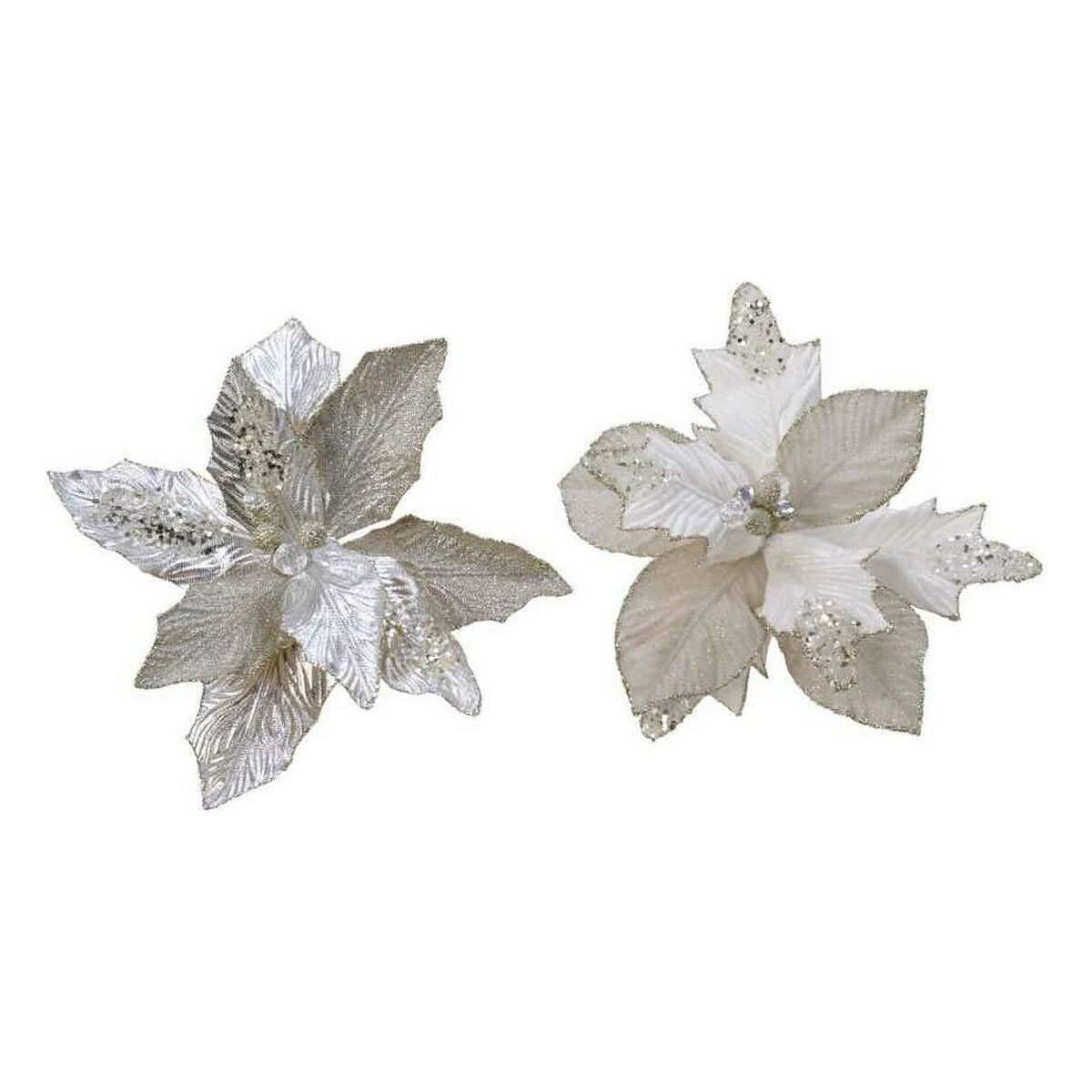 Dekorativ blomma Blå Jul - 2