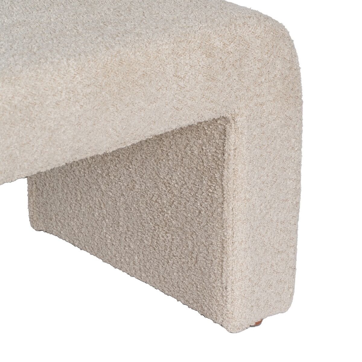 Puff Beige Polyester 67 X 48 X 47 CM - 6