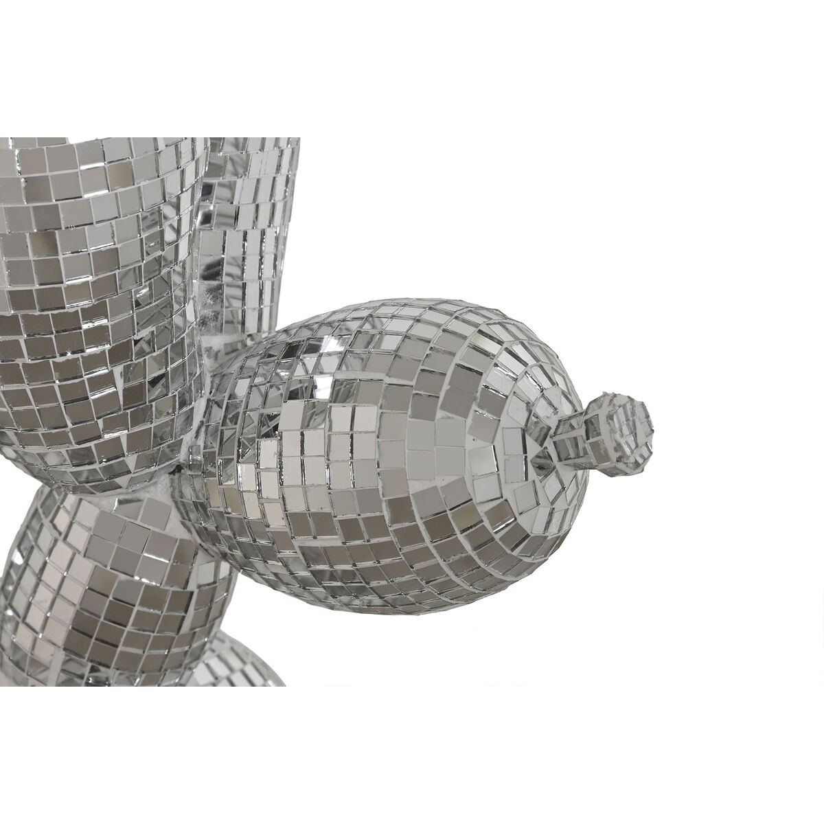 Prydnadsfigur Home ESPRIT Silvrig Hund 26 x 12 x 26 cm - 2