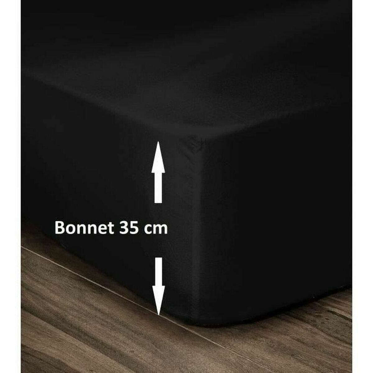 Inpassat underlakan Lovely Home Svart 180 x 200 180 x 200 cm