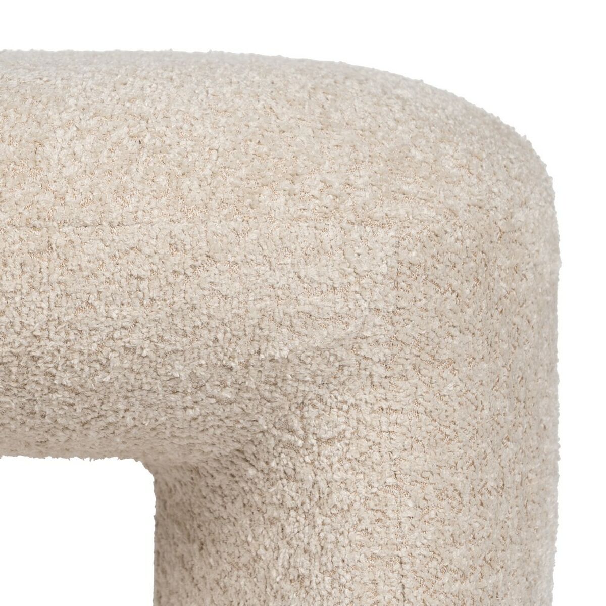 Puff Beige Polyester 46 X 44 X 41 CM - 5