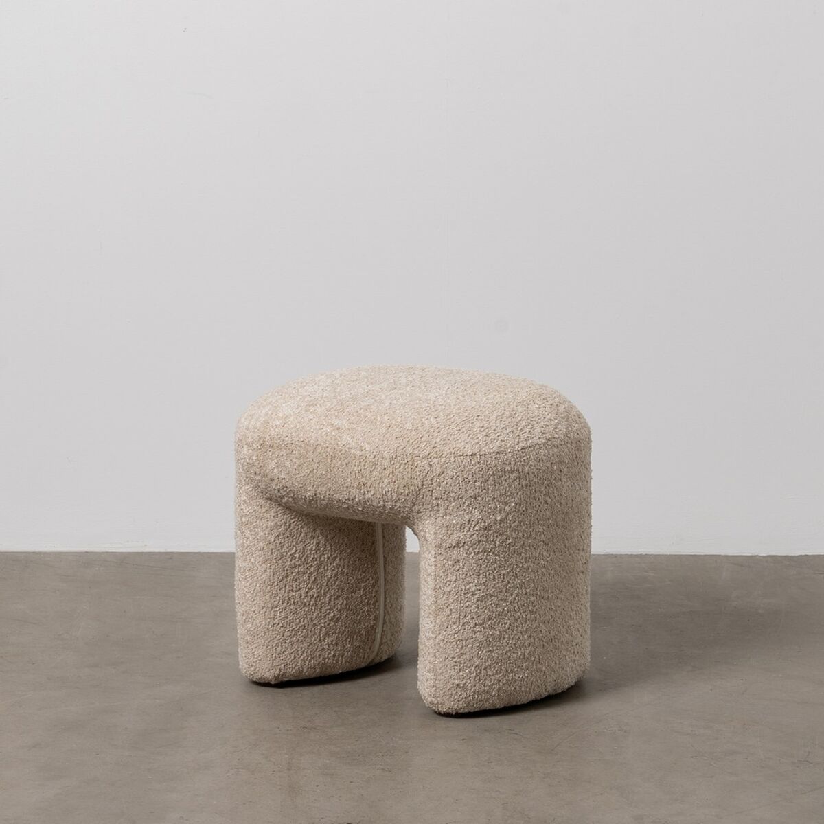 Puff Beige Polyester 46 X 44 X 41 CM - 2