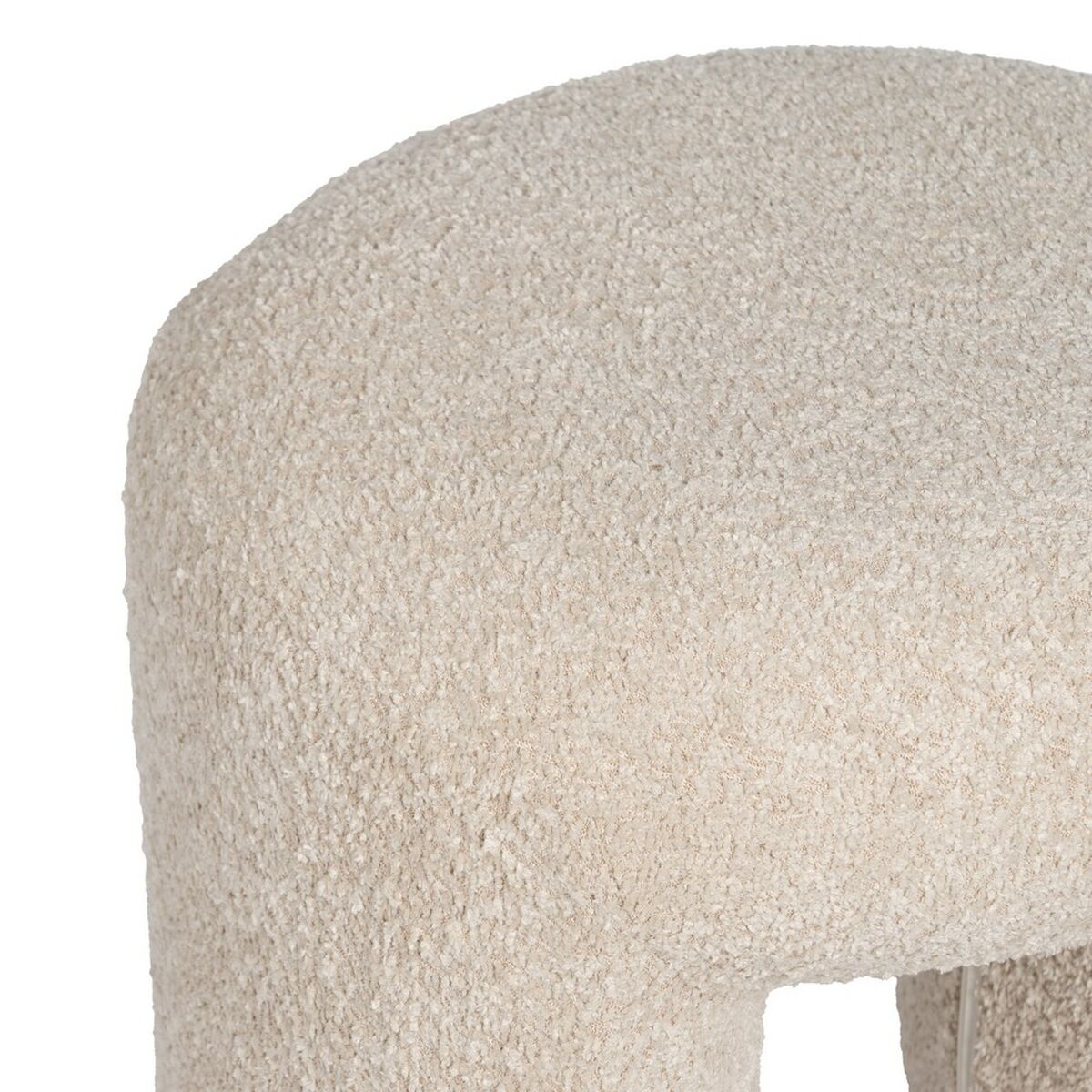 Puff Beige Polyester 46 X 44 X 41 CM - 3