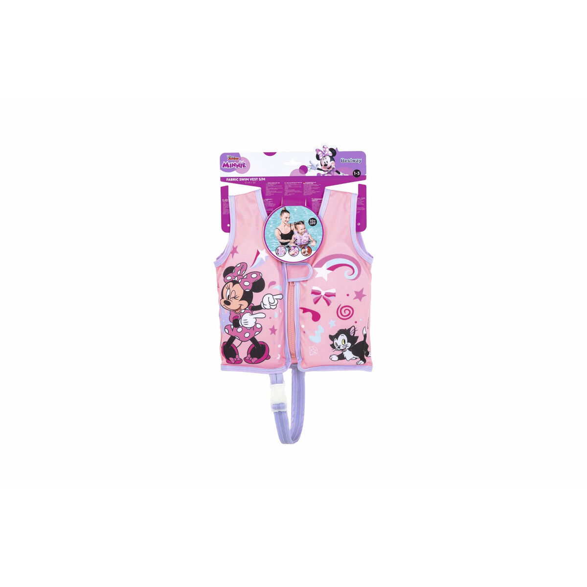 Bestway Disney Minnie UPF 50+ väst 51 cm +1 till 3 år Pool och Strand 09104 - 4