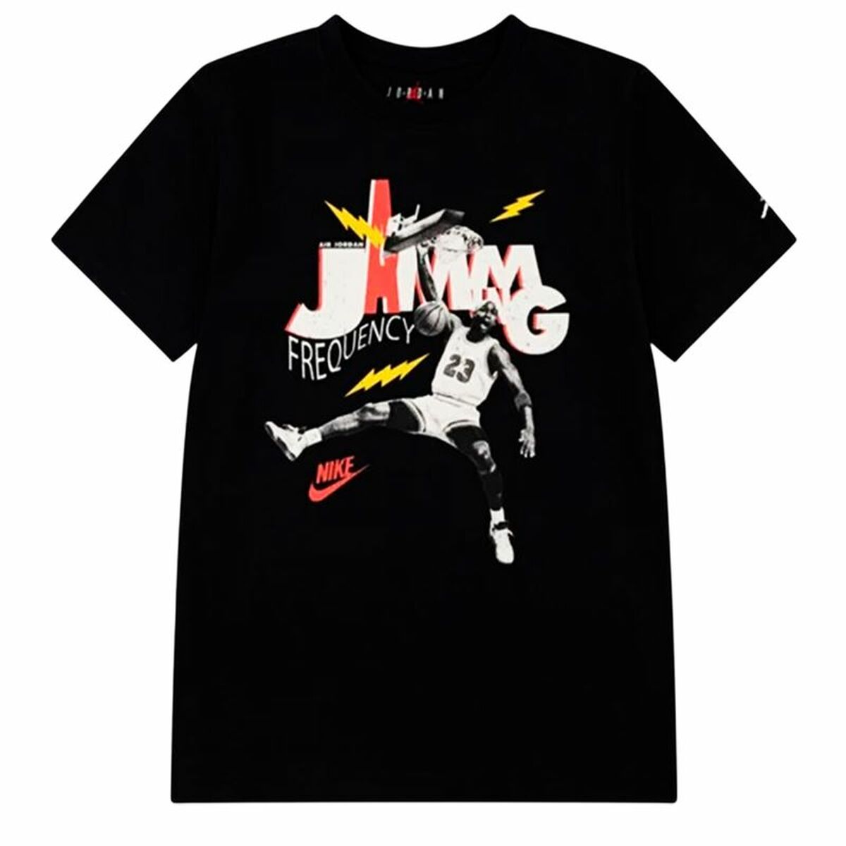 Barn T-shirt med kortärm Jordan Mj Jamming Ss Svart