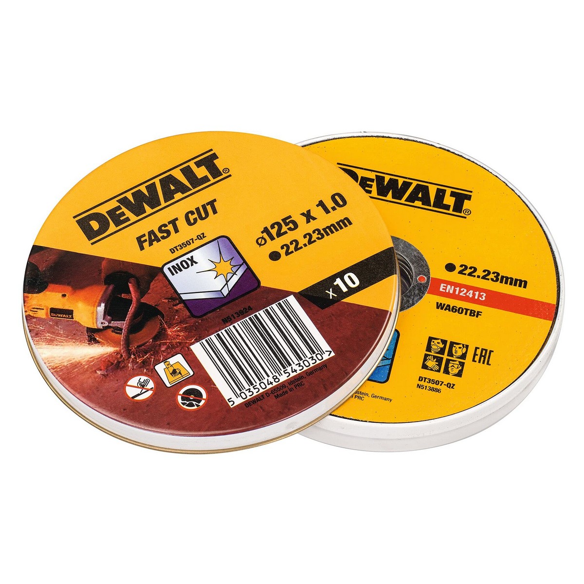 Skärskiva Dewalt Fast Cut dt3507-qz 10 antal 115 x 1 x 22,23 mm - 7