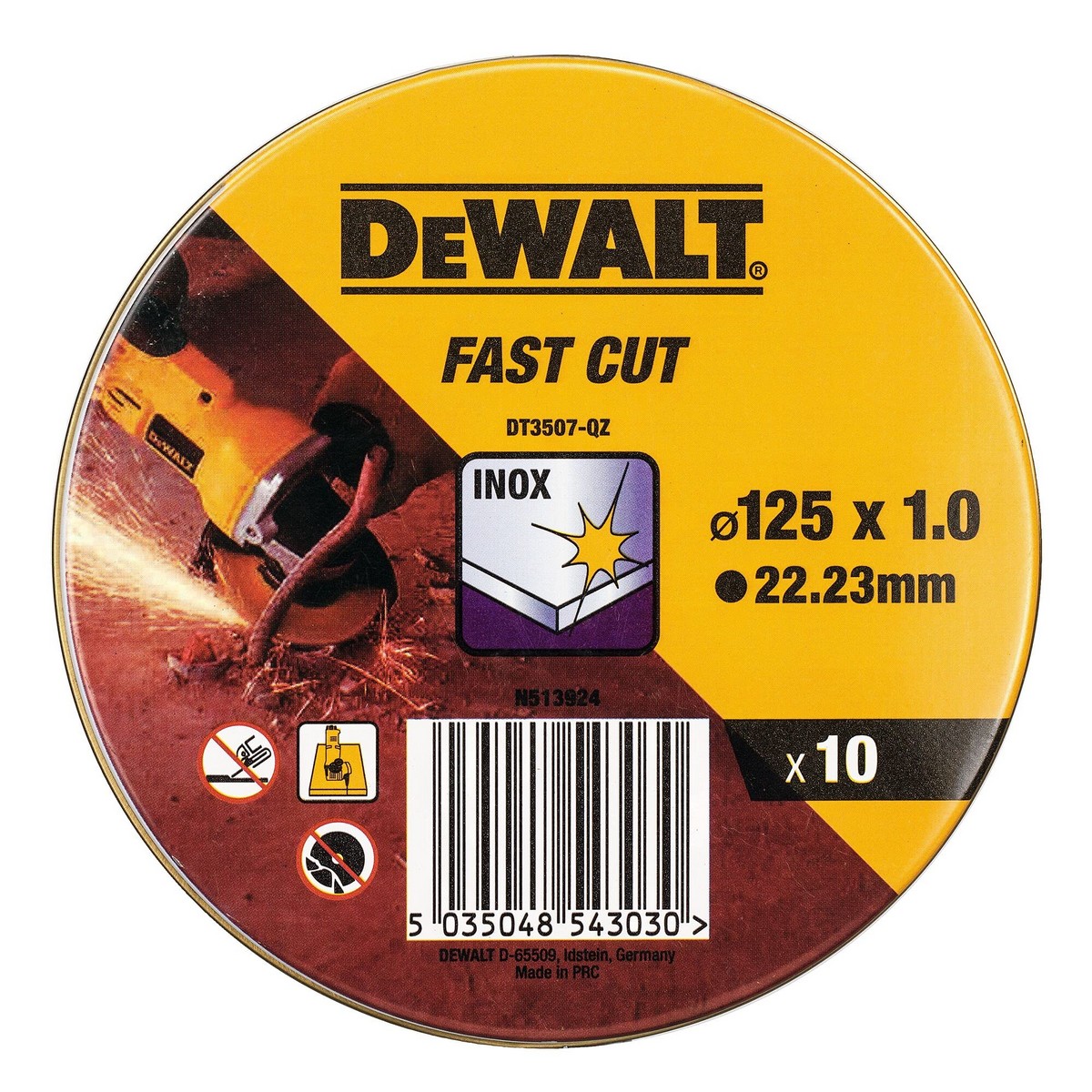 Skärskiva Dewalt Fast Cut dt3507-qz 10 antal 115 x 1 x 22,23 mm - 5