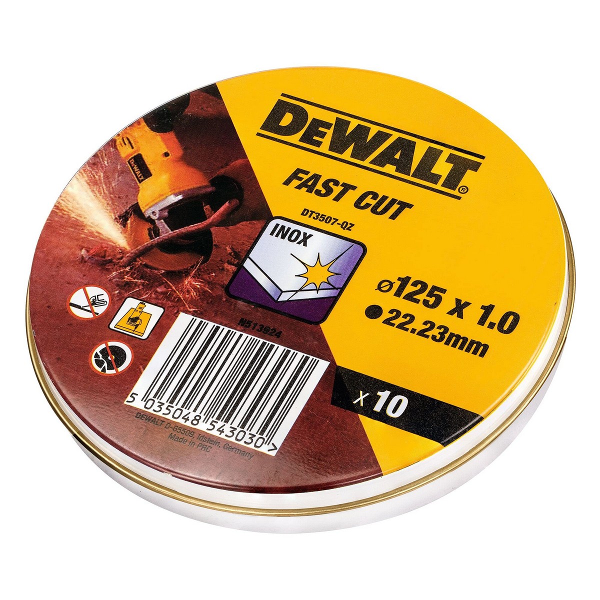 Skärskiva Dewalt Fast Cut dt3507-qz 10 antal 115 x 1 x 22,23 mm - 8