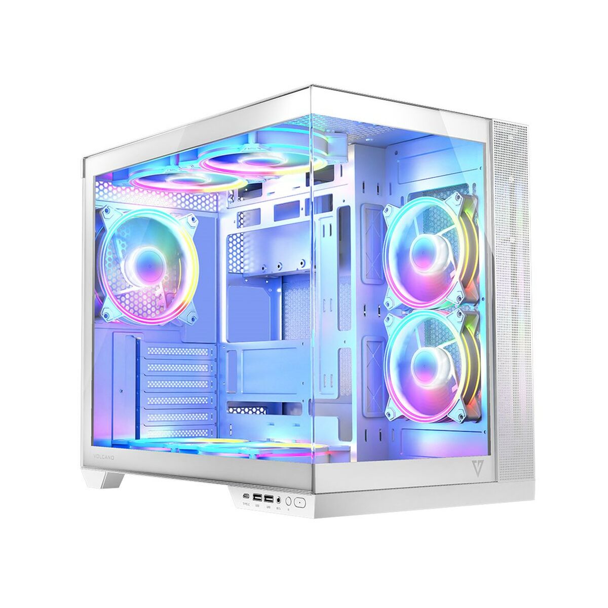 ATX Semitorn Modecom Volcano Panorama APEX ARGB 7F MIDI Vit