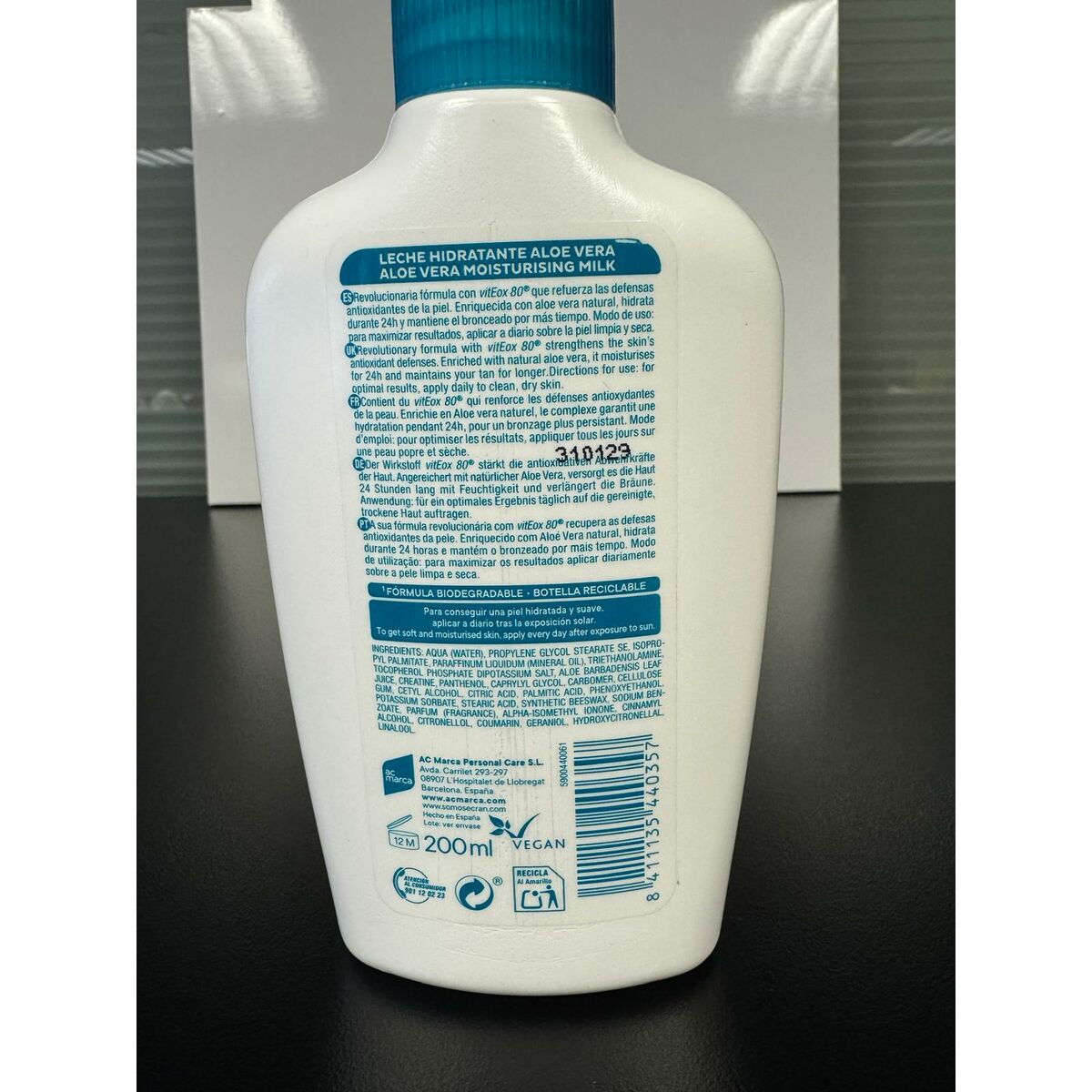 Fuktighetsmjölk Ecran 200 ml Aloe Vera - 2