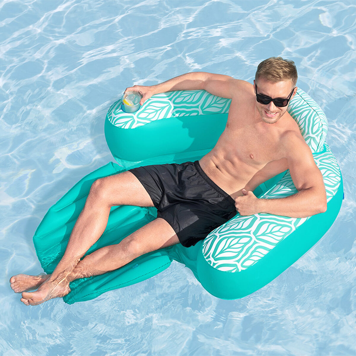 Uppblåsbar poolstol Bestway Comfort Plush 145 x 120 cm - 3