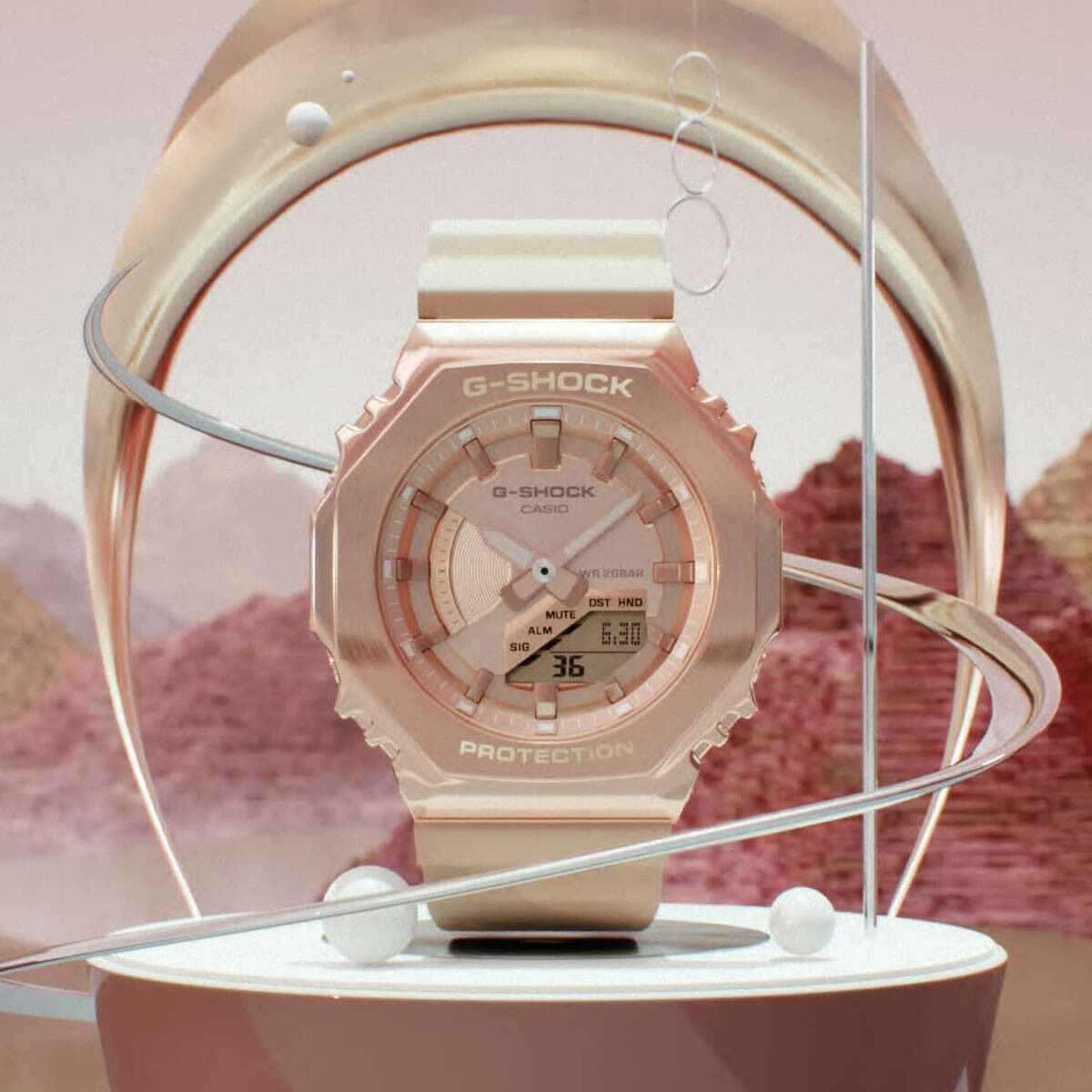 Herrklocka Casio G-Shock GM-S2100PG-4AER Gyllene - 2